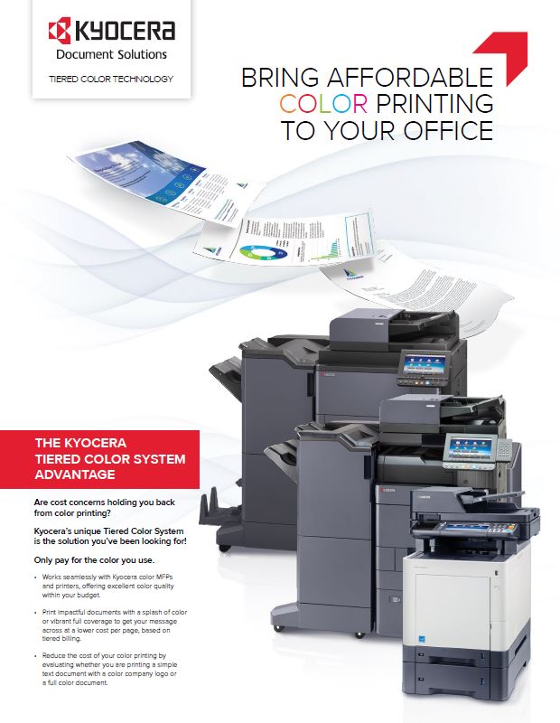Kyocera, Software, Cost Control And Security, Tiered Color Monitor, Document Essentials