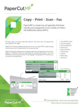 Papercut, Mf, Ecoprintq, Document Essentials
