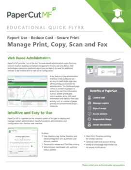 Papercut, Mf, Education Flyer, Document Essentials