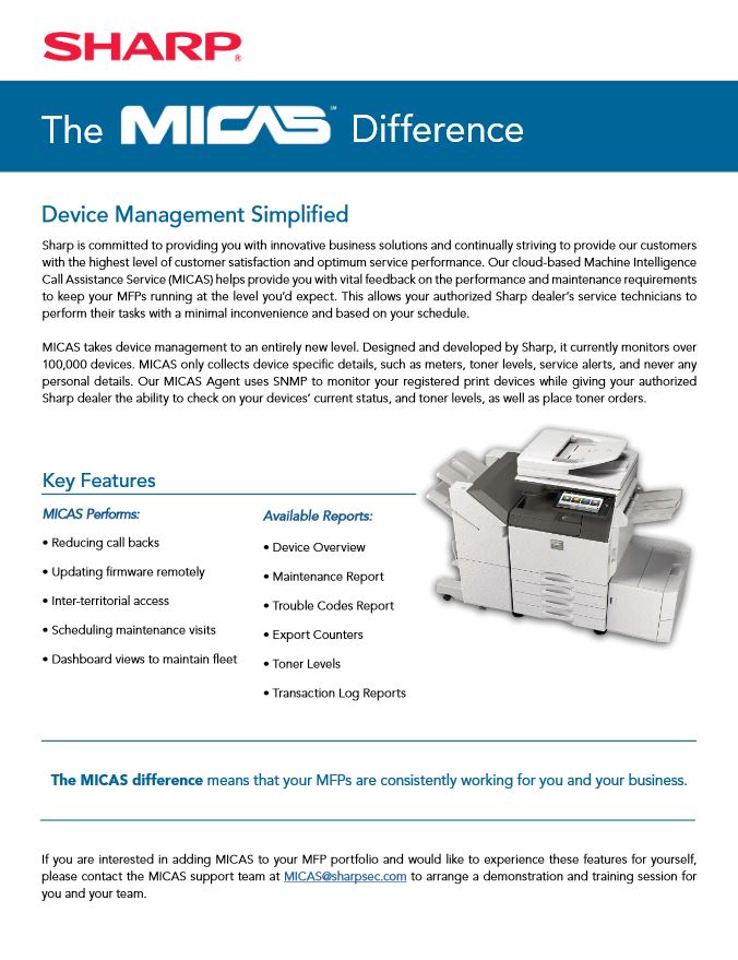 Sharp, Micas, Document Essentials