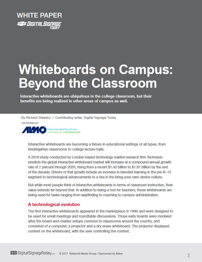 Sharp Whiteboards On Campus, Document Essentials